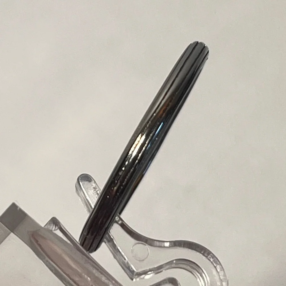 PANDORA Gunmetal Ring Band. Stackable. Size 56 or 7.5. Stamped. - Picture 5 of 7